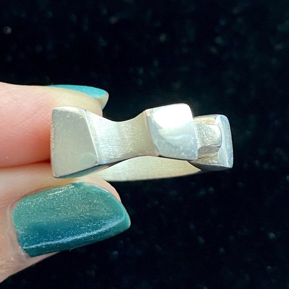 Chunky Handmade Geometric Sterling Silver Don Dietz Ring Size 5.75 TW 11.3 G - Picture 2 of 12